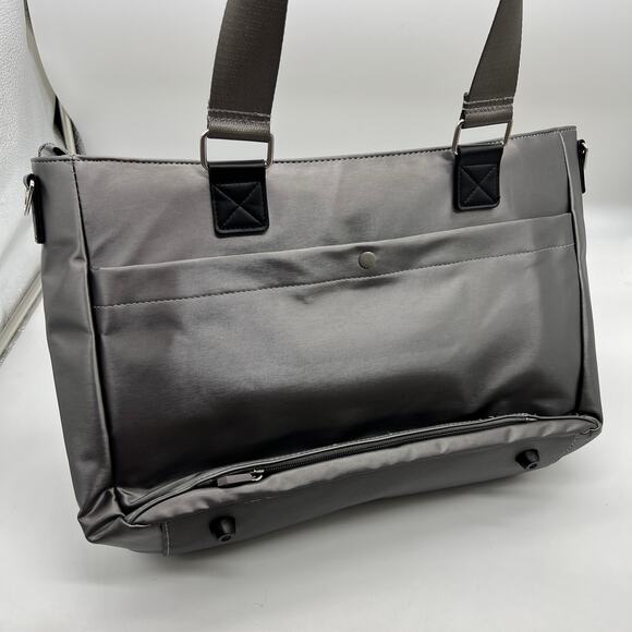 IHKWIP Cargo Catchall Tote with Two Crossbody Straps Gray Color - Picture 5 of 12